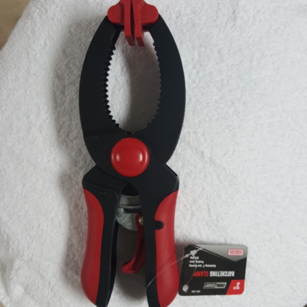 ToolShop 3" Ratcheting CLAMP Wide Jaw opening New w tags